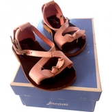 Thumbnail for your product : Jacadi Pink Leather Sandals