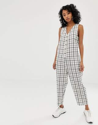 Daisy Street jumpsuit in grid check