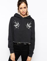 Thumbnail for your product : Illustrated People Swallows Cropped Hoodie