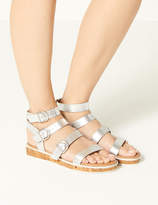 Thumbnail for your product : M&S CollectionMarks and Spencer Leather Flatform Heel Gladiator Sandals