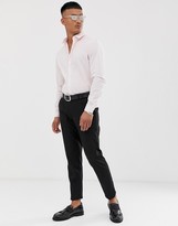 Thumbnail for your product : ASOS Design DESIGN stretch slim check smart shirt in pink