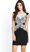 Thumbnail for your product : Lipsy Jersey Applique Dress with Mesh Insert
