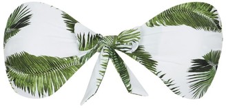 Melissa Odabash Caribe Palm Tree Bandeau Bikini Top