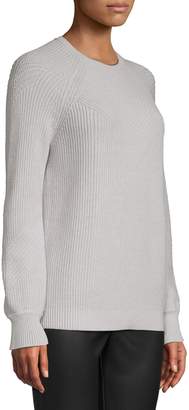 H Halston Raglan-Sleeve Textured Sweater