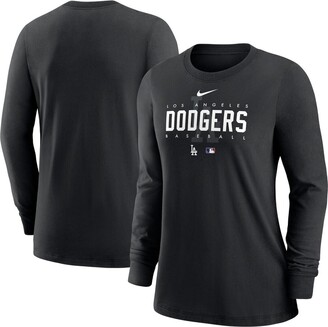 Nike Team Lineup (MLB Los Angeles Dodgers) Women's Cropped T-Shirt