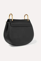 Thumbnail for your product : Chloé Drew Mini Textured-leather Shoulder Bag - Black