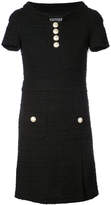 Boutique Moschino pearl buttons tweed dress