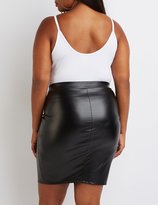 Thumbnail for your product : Charlotte Russe Plus Size Caged O- Ring Bodysuit