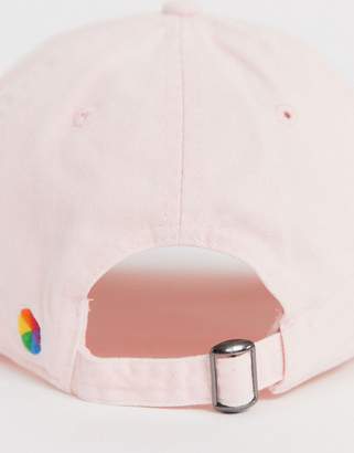 Hollister icon logo dad baseball cap in pink