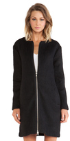 Thumbnail for your product : BB Dakota Liezel Wool Zip Up Coat