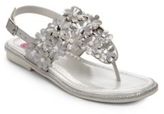 Thumbnail for your product : Flowers by Zoe Kid's Beth Shimmer Thong Sandals