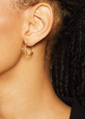 Lana 15mm Double Solo Illusion Hoop Earrings