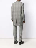 Thumbnail for your product : Versace single-breasted plaid midi coat