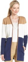 Thumbnail for your product : Charter Club Colorblocked Open-Front Cardigan
