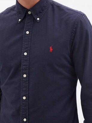 Polo Ralph Lauren Slim-fit Cotton-poplin Shirt - Navy