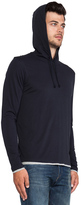 Thumbnail for your product : Vince Double Layer Hoodie