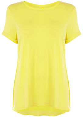Karen Millen Luxe Sheer Back Oversize T-Shirt