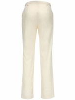 Thumbnail for your product : Maryam Nassir Zadeh Cape Wool Blend Twill Straight Pants