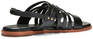 Cole Haan Francie Multi-Strap Flat Leather Sandals