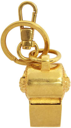 Versace Gold Tribute Whistle Keychain