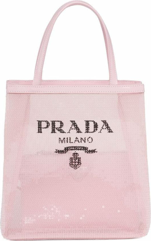 Prada mini Galleria triangle logo-plaque tote bag - ShopStyle