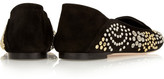 Thumbnail for your product : Alexander McQueen Studded suede slippers