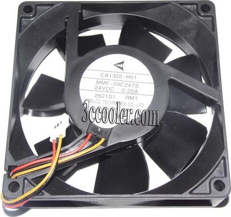 OEM Industries Original Melco 9CM 90*25mm MMF-09C24TS RM1 CA13220H01 24V 0.2A 3 Wires 3 Pins inverter Fan for PLC ABB Yaskawa device