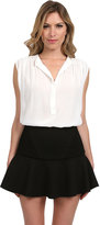 Thumbnail for your product : Vince Crepe Blouse in Lace