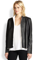 Thumbnail for your product : Lafayette 148 New York Leather Trina Bi-Colored Topper