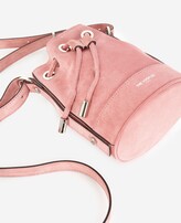 Thumbnail for your product : The Kooples Nano Tina bag in pink suede