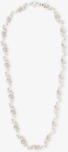 Emanuele Bicocchi Mens Multi Rose Sterling Silver Necklace