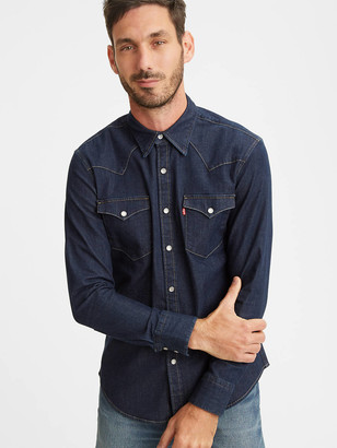 levis western shirt mens