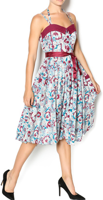 Aryeh Paisley Button Dress