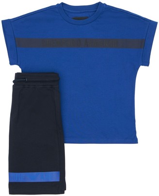 Emporio Armani Cotton Interlock T-shirt & Shorts