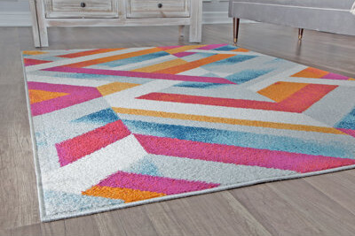 Brayden Studio Miko Contemporary Passionfruit Area Rug