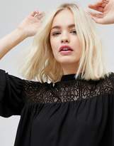 Thumbnail for your product : Hazel Long Sleeved Lace Yolk Blouse