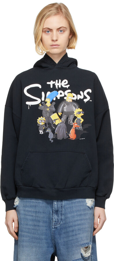Balenciaga x The Simpsons Womens Wide Fit Hoodie Yellow  AW21  US