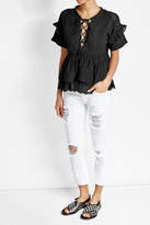 Thumbnail for your product : The Kooples Embroidered Cotton Top