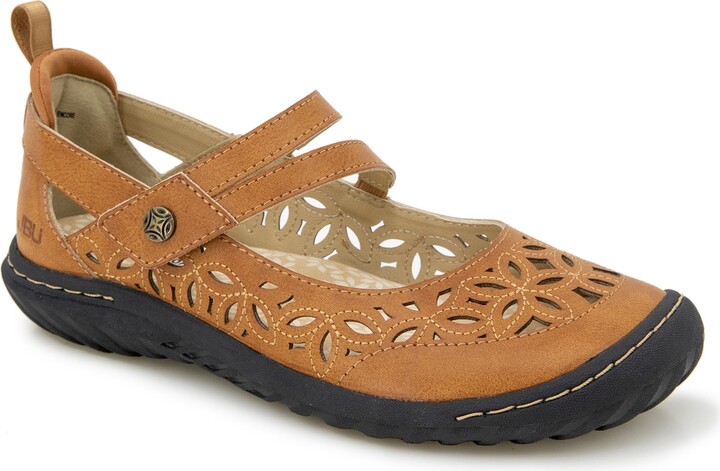 Mary Jane Flats JBU By Jambu Women's Fawn Mary Jane Flat, Black,
