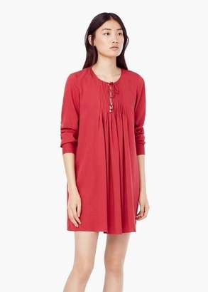 Mango Outlet Pleated Panel Dress