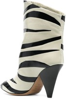 Thumbnail for your product : Isabel Marant 100mm Zebra-Print Boots