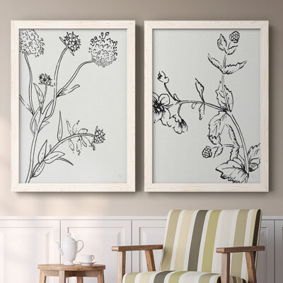 Gracie Oaks Botanical Study I -Premium Framed Canvas - Ready To Hang