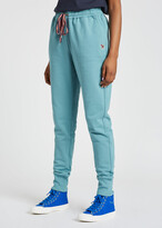 Thumbnail for your product : Paul Smith Women's Pale Turquoise Zebra Logo Cotton Sweatpants