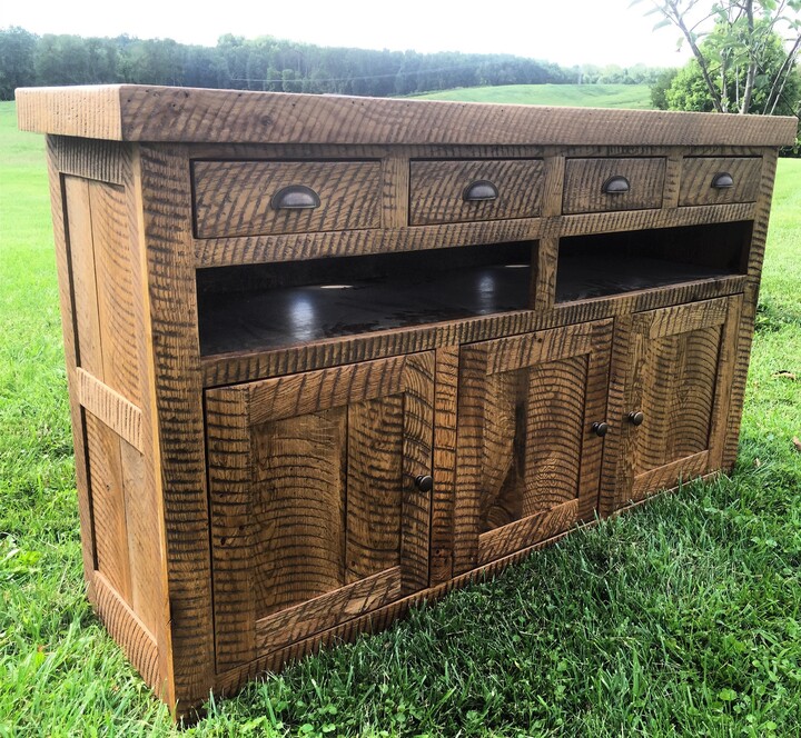 Etsy Solid Oak Console Table 60\