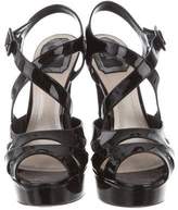 Thumbnail for your product : Christian Dior Cannage Platform Sandals