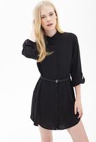 Thumbnail for your product : Forever 21 Belted Shirt Dress