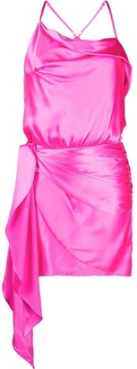 Mason by Michelle Mason Cami Tie Mini Silk Dress
