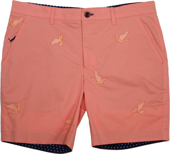 Lords of Harlech - Edward Origami Birds Peach - ShopStyle Shorts