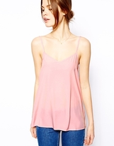 Thumbnail for your product : ASOS Longline Woven Cami Top - Pale pink