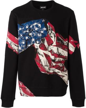 Just Cavalli American flag printed sweatshirt